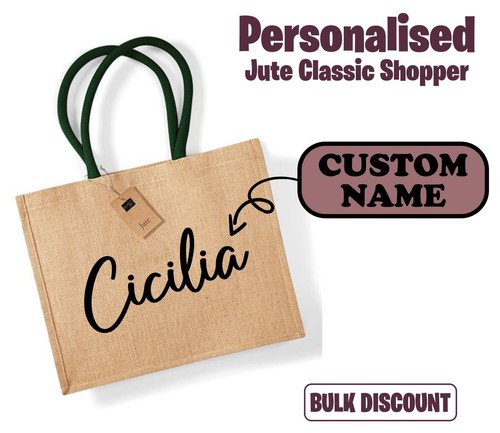Personalised classic jute - personalised,