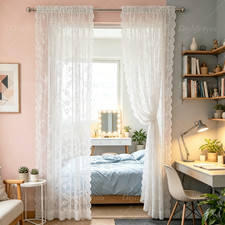 Voile Curtains 2 Panels Lace