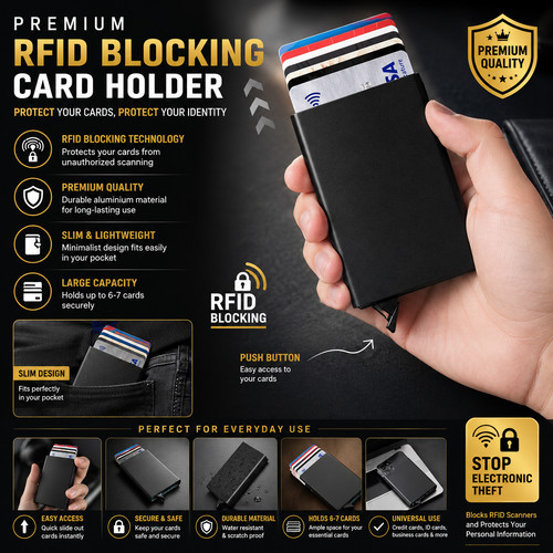 Rfid smart pop wallet - rfid,