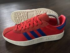 ADIDAS Trimm Trab Mesh Men’s Terrace Trainers, Red/Blue - Size 8 (HP6544)