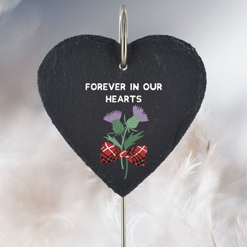 Scottish thistle grave stick - scottish,