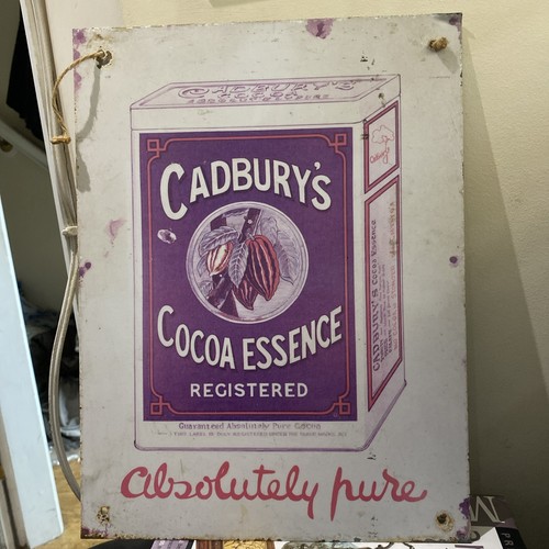 Metal sign vintage cadburys - metal,
