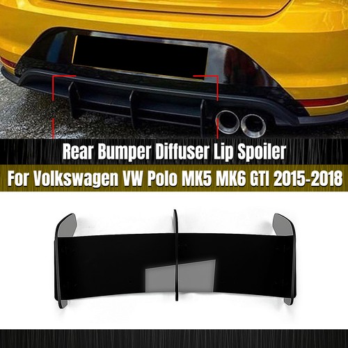 Black rear bumper diffuser - rear,