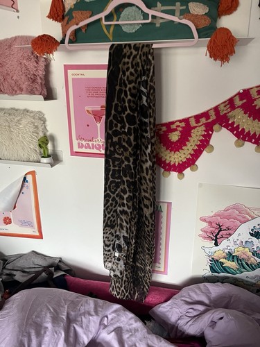 Leopard print scarf