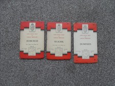 3 OS Maps from the 50's / 60's Border Country,  Dumfries, Selkirk,  Jedburgh.