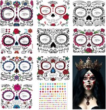 Day of the Dead Face Tattoos