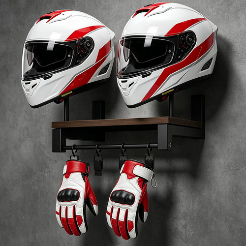 Motorcycle helmet holder - motorcycle,