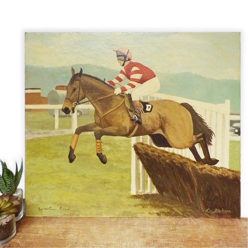 Oil painting equestrian horse - equestrian,