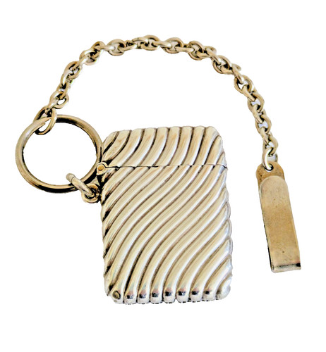 Antique sterling silver vesta - antique,