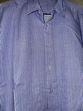 HMP Prison Service Blue & White Stripe Short Sleeve Shirt New Inmate Fancy Dress