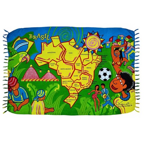 Brazil map canga - brazil,