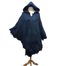Poncho Fleece Lined Warm Cape Shawl Wrap UNISEX Blanket One Size S M L XL