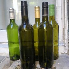 6x Empty Wine Glass Bottles With Screw Caps Wine Making Craft Home Brew Etc