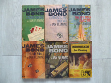 6 x James Bond Pan Books