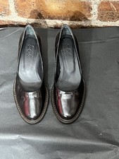 COS BROWN LEATHER COURT SHOES