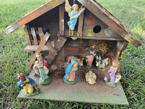 Vintage italian nativity set - italian,
