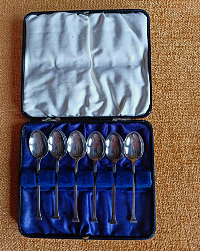 Vintage six epns tea - six, spoons