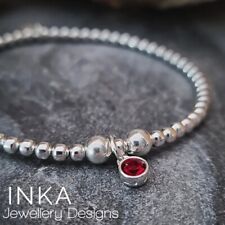 925 Sterling Silver beaded
