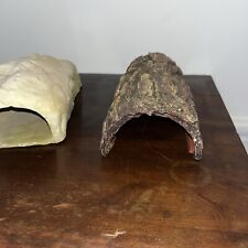 2 GECKO REPTILE LIZARD STONE WOODEN CAVE COVER HIDE OUT