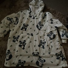 Panda Oodie Adult Unisex Blanket Hoodie Super Soft Oversized