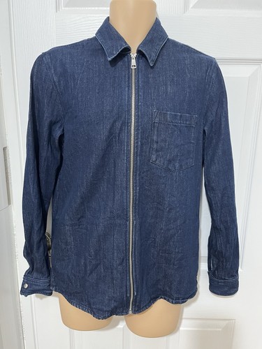 Denim zip shirt jacket - zip,