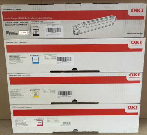 Oki c9600 cmyk toner - oki, cartridge