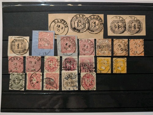 Danzig stamps - danzig, on