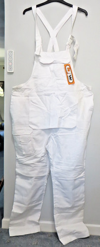 Bib brace overalls - &, white