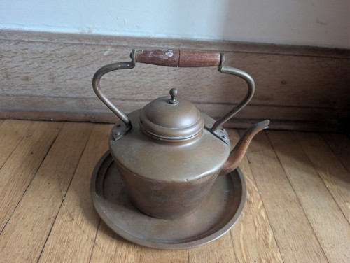 Vintage copper tea pot - copper, kettle