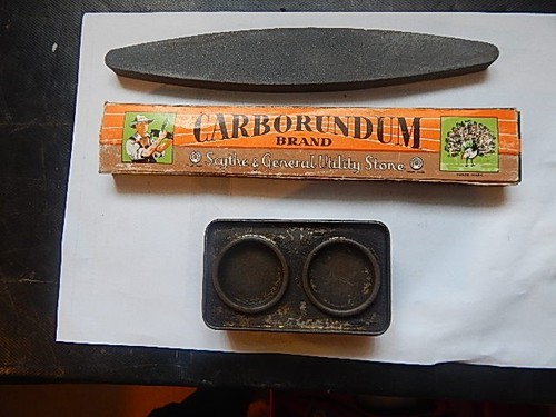 Vintage carborundum scythe - carborundum,