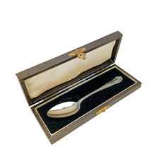 Solid Silver Cased Tea Spoon