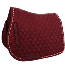 MARK TODD LUXURY SUEDETTE VELVET ROPE BRAIDED SADDLECLOTH SADDLE CLOTH PAD