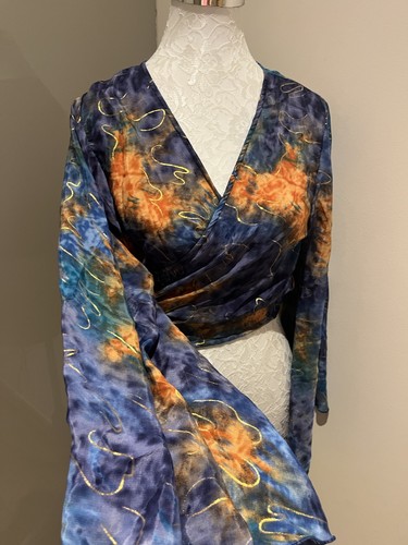 Bohemian top silk bolero shrug - silk,