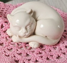 Vintage Miniature Curled Cat