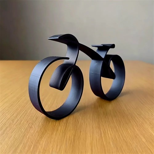 Bicycle sculpture decoration - sculpture,