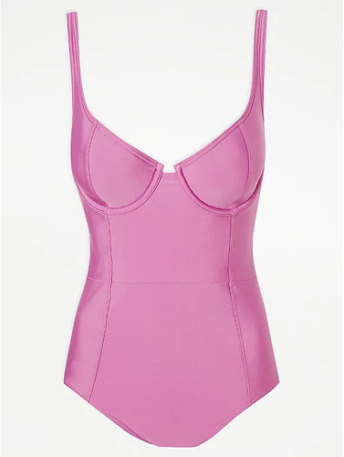 Pink contour cup - pink, underwired