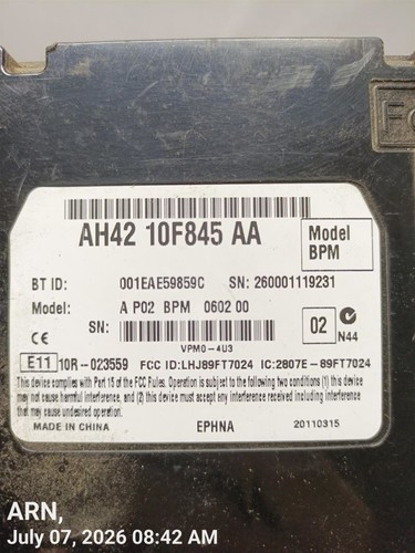 Ah4210f845aa bluetooth ct - -,
