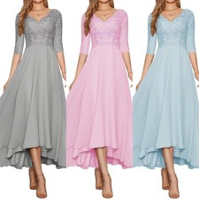 Bridesmaid Dress 3/4 Sleeves A
