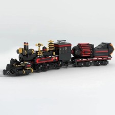 To The Future Jules Verne Time Train Building Blocks 880 PCS Model Toys