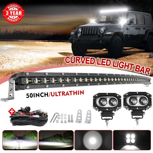 Curved led light bar - led, bar+2x