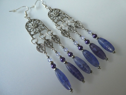 Vintage look dangly givre - vintage,