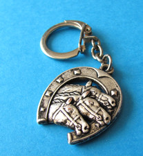 Vintage LE TIERCE Horse Shoe Keyring. Horse Racing Betting. Metal. French.
