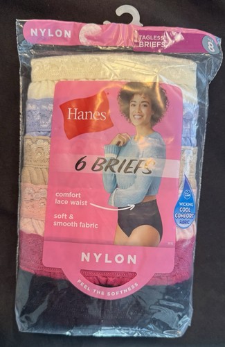 Hanes nylon briefs lace - nylon, waist