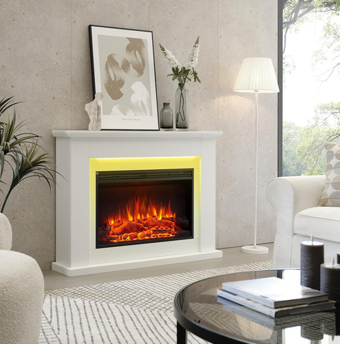 Electric fireplace suite glass - suite,