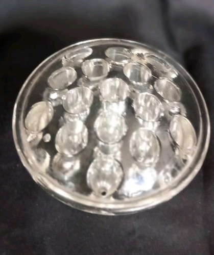 Vintage clear glass flower - vintage,