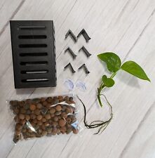 2 x Hang on Aquaponic Fish Tank Aquarium Basket Planter, Full Kit With Plant