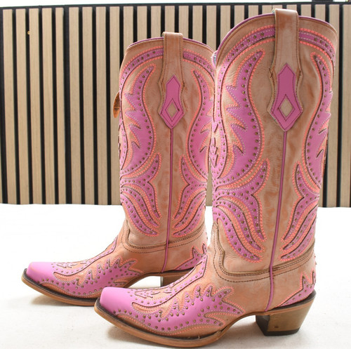 Corral ladies pink overlay - corral,