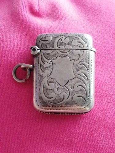 925 sterling silver vesta case - 925,