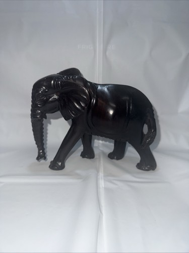 Antique elephant ebony wood - elephant,