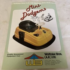 Mini Dodgems Advert / Flyer Original - A4